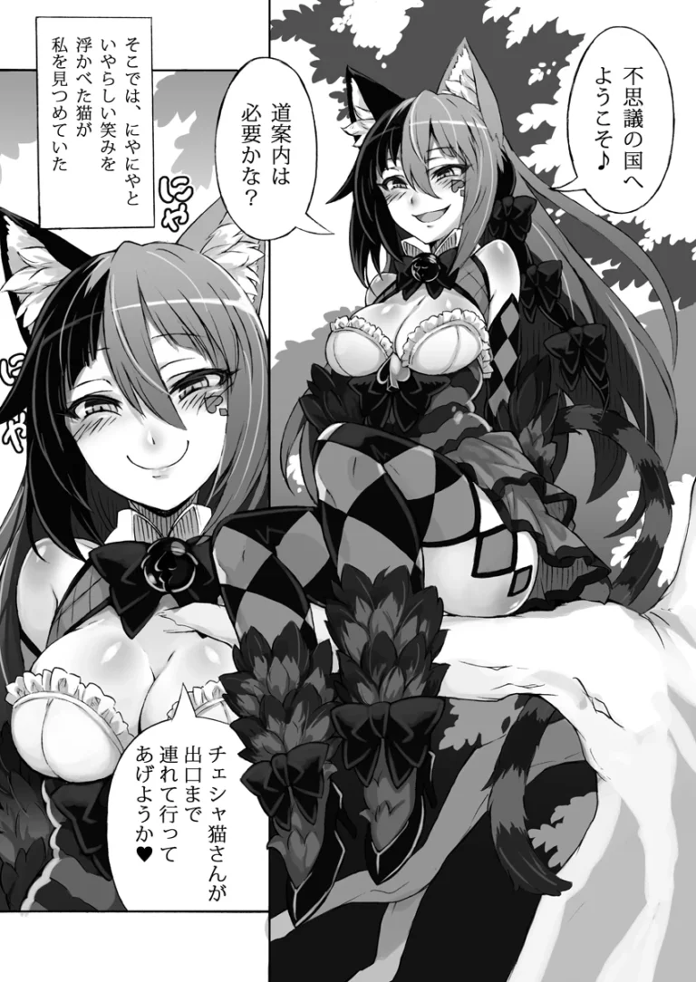 Mamono Musume Zukan Higai Houkoku ~Cheshire Neko no Oidemase Fushigi no Kuni~ - Kenkou Cross [Kurobinega] - Image 3
